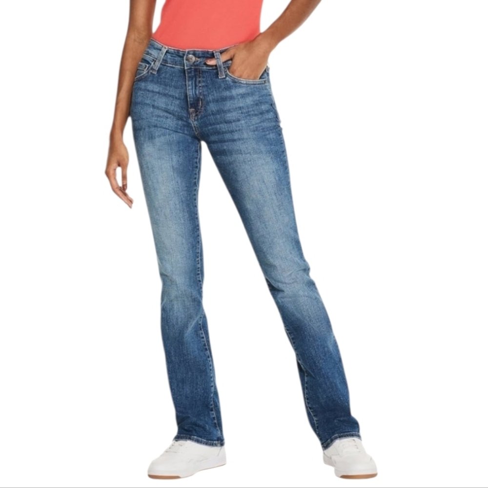 Women's Aeropostale Mid Rise Boot Stretch Jeans Size 4 *SHORT*
